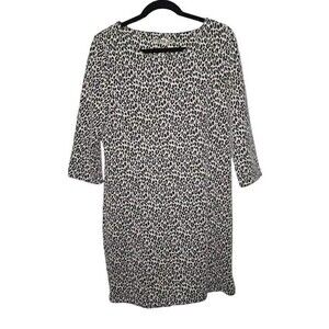 UNQ Leopard Print Sheath Dress Womens Size EUR 42 US 10